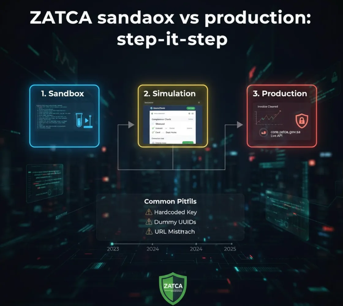ZATCA Sandbox vs Production Environments - Complete Integration Guide